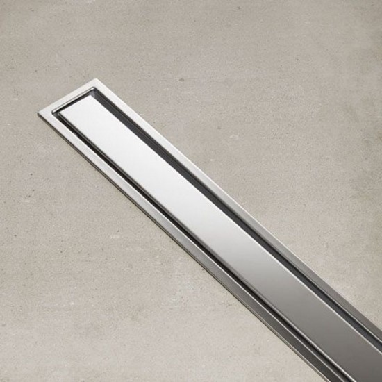 Κανάλι Ντουζiέρας Σιφών Tema 93738-1 80cm Ανοξείδωτο Χρωμέ με Μόνωση
